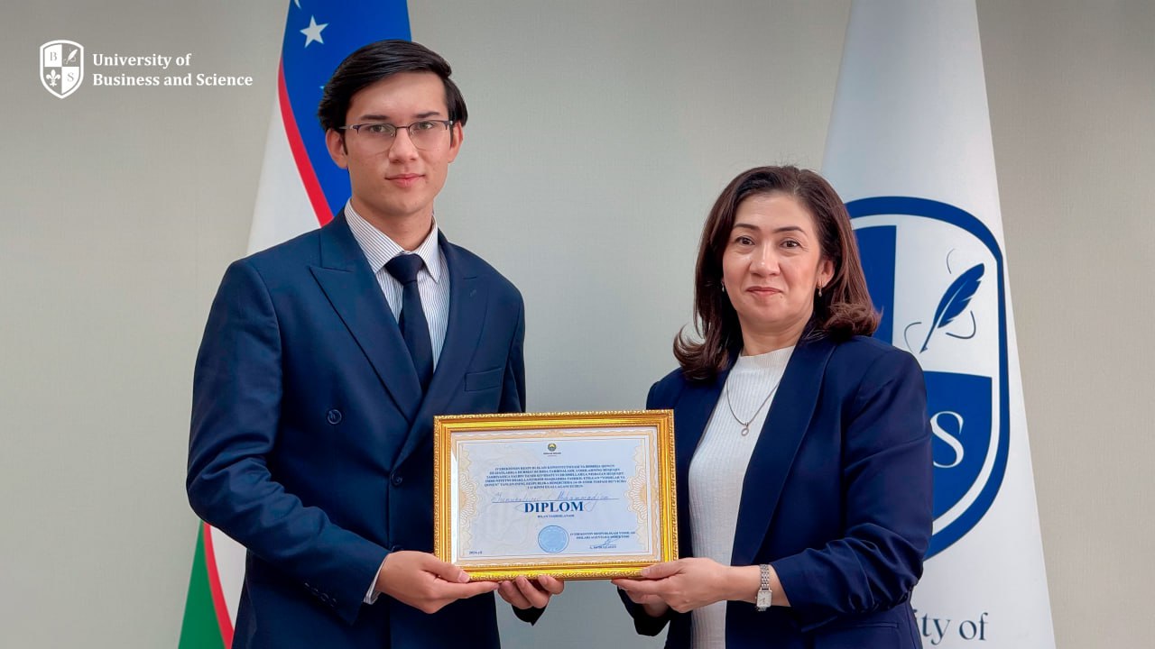 “Yoshlar va Qonun” tanlovida UBS talabasi gʻolib boʻldi!